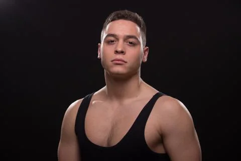 Young man looking badass at camera Stock Photos