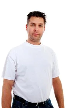 Young man is looking into camera Stock Photos