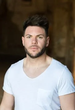 Young man looking at camera Foto stock