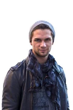 Young man looking into the camera with a seducing look Stock Photos