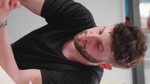 Young man looking distressed and thoughtful Stock Footage 279185508