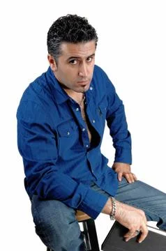 Young man looking. Stock Photos