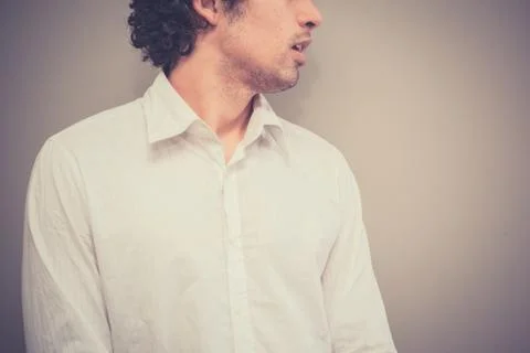 Young man looking 写真素材