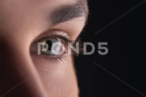 Young man looking at something Stock Photos