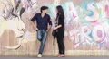 a young man in love asks the mobile phone number of a beautiful woman HD Footage