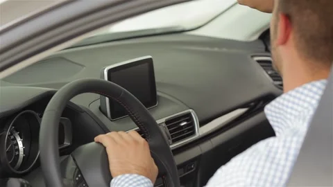 The young man at the machine Stock Footage 252682056