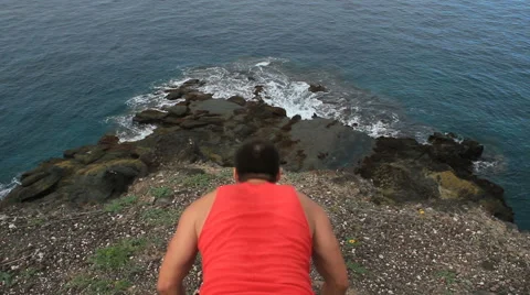 Young man making push-ups outdoors. Sunny day, dolly shot. 스톡 동영상 65446793