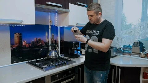 The young man is nervous! Stock-Footage 112076699