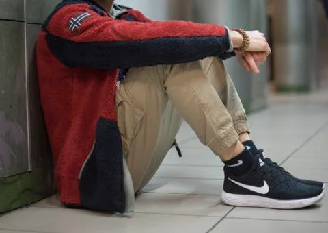 Young man with no face Stock Photos