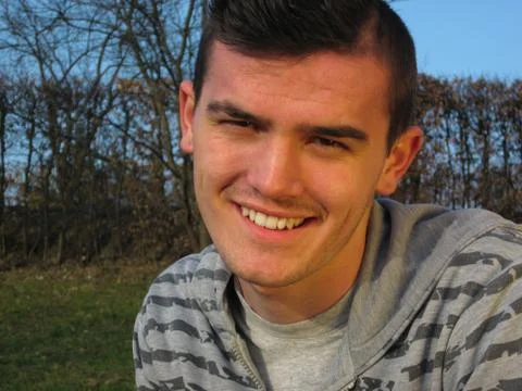 Young man outdoor posing Stock Photos
