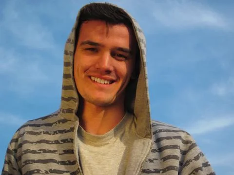 Young man outdoor posing Stock Photos