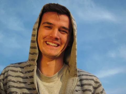 Young man outdoor posing Stock Photos