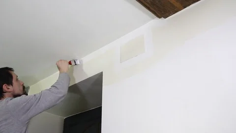 Young man painting Stock Footage 101875688