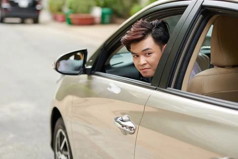 Young Man Parking Stock Photos