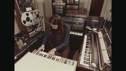 Young Man Performing Experimental Electronic Music In Studio Stock Footage 113144437