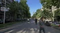 Young man playing with a ball on Diagonal Avenue, Barcelona 4k or 4k+ Resolution