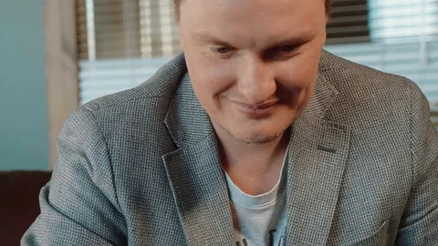 Young man playing chess close up Video stock 72619009