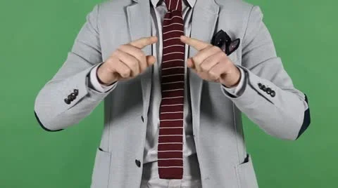 Young man pointing at copy space Stock Footage 21706405