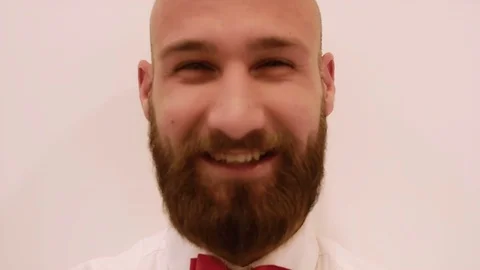 Young man portrait making funny faces Stock Footage 71393279