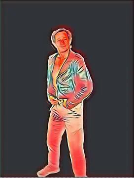 A young man posing a biker jacket - Nadlands styyle Stock Illustration