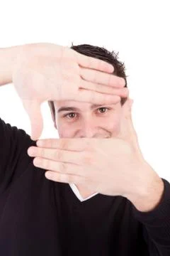 Young man posing Stock Photos
