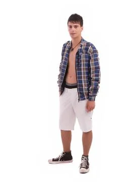 Young man posing Stock Photos