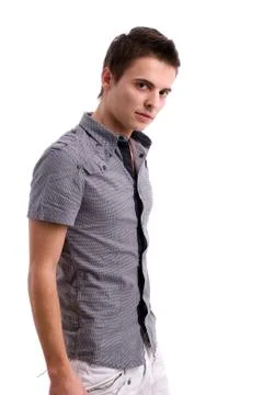 Young man posing Stock Photos