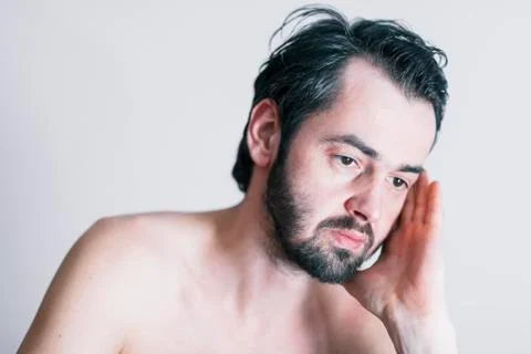 Young man with a problem Stock Photos