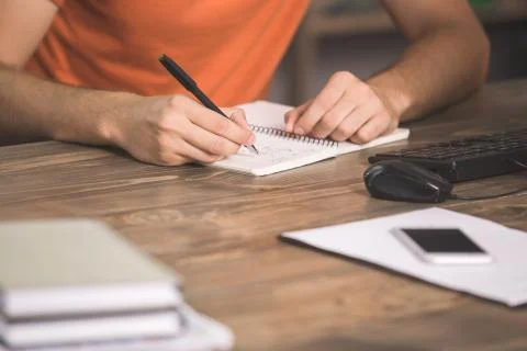 Young Man Programmer Computer Technology Work Concept Stock-Fotos