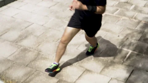 A young man ran freely in public areas before covid-19 Stock Footage 156235161