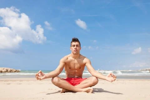Young man relax Stock Photos