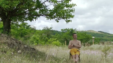 Young man Relaxing Stockbeeldmateriaal 7737661