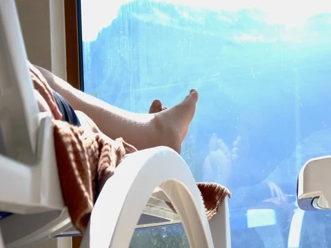 A young man is resting in the pool Stock Footage 78627642