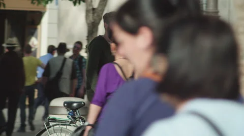 Young man rides a bicycle Stock Footage 50522323