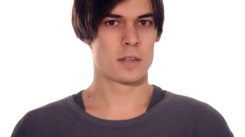 Young man screaming 库存影片 30052469