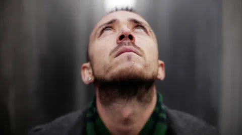 Young man seeking Stock-Footage 1106430