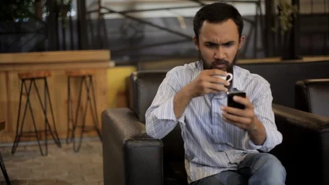 Young Man Serious Stock Footage 107599523