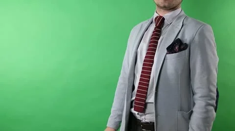 Young man shows Stock Footage 21707189