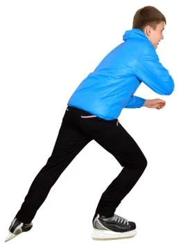 Young man skating Stock Photos