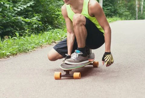 Young man skating 스톡 사진