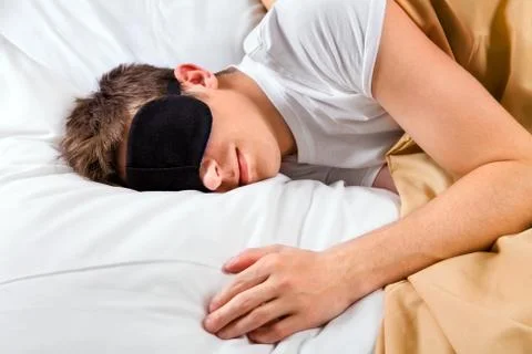 Young Man sleeping Stock Photos
