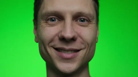 The young man smiles Video stock 297863982