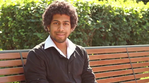 Young man smiling at the camera. Stock Footage 55596186