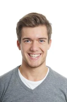 Young man smiling Stock Photos