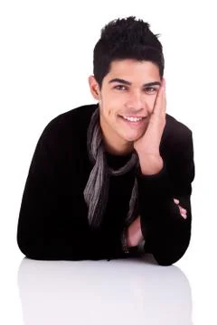 Young man smiling Stock Photos