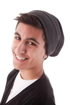 Young man smiling Stock Photos