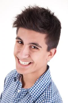 Young man smiling Stock Photos