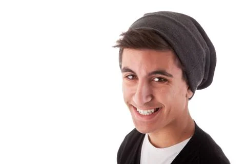Young man smiling Stock Photos