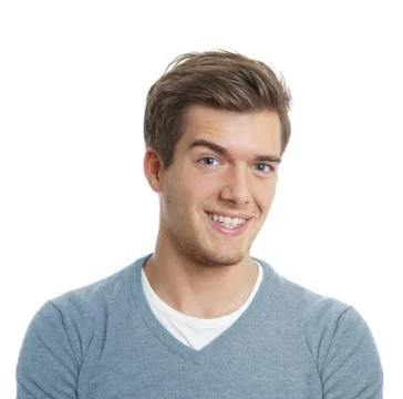 Young man smiling Stock Photos