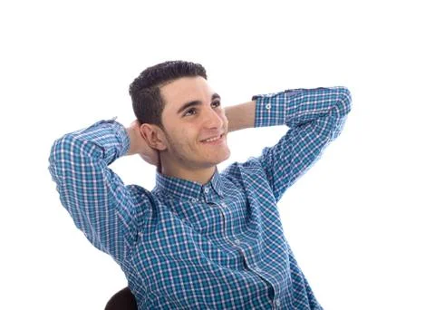 Young man smiling Stock Photos